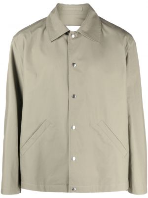 Veste en coton à imprimé Jil Sander vert