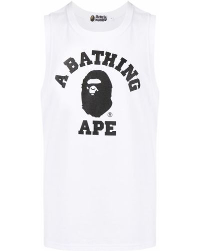 Camiseta sin mangas A Bathing Ape® blanco