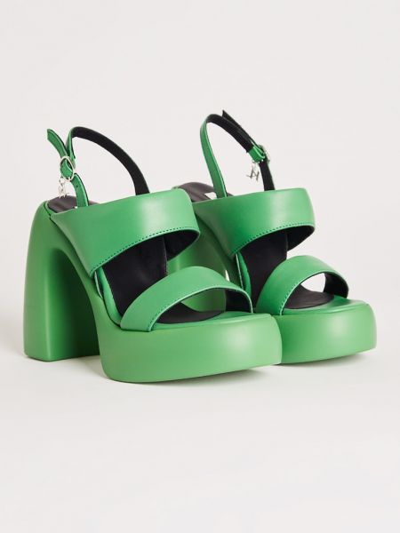 Кожаные сандалии Karl Lagerfeld зеленые