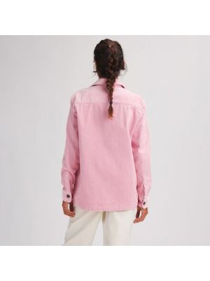 Вельветовая рубашка Stoic розовая