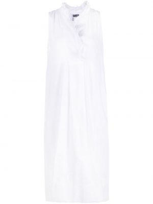 Sukienka bez rękawów bawełniana Kristensen Du Nord biała