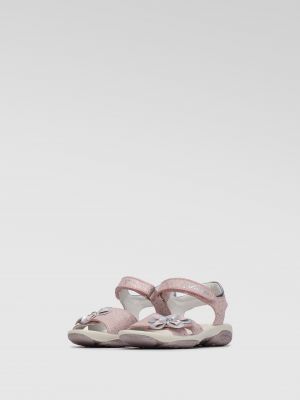 Kožené semišové sandály Primigi růžové