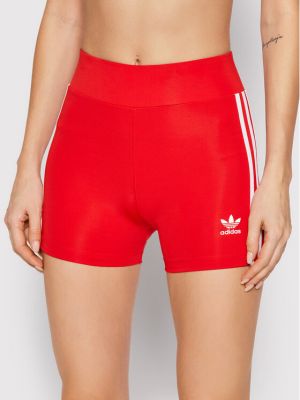 Спортни шорти slim Adidas червено