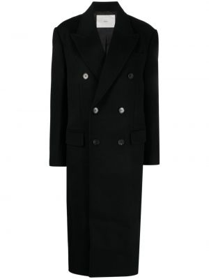 Plstěný vlnený kabát Dunst čierna