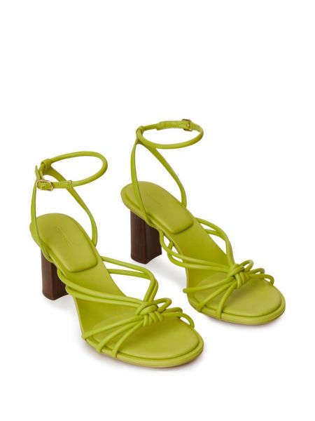 Leder sandale 12 Storeez grün