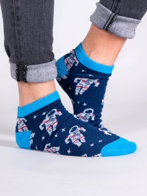 Памучни чорапи Yoclub синьо