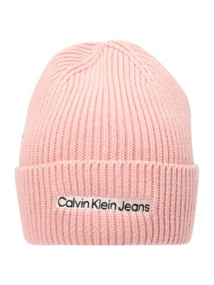 Σκούφος Calvin Klein Jeans ροζ