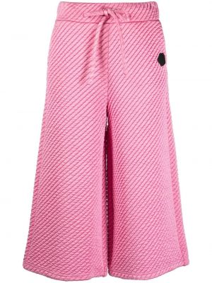 Ватирани широки панталони тип „марлен“ Viktor & Rolf розово