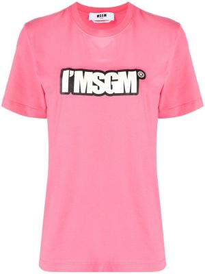 T-shirt Msgm rosa