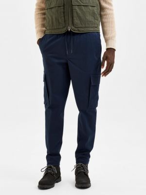 Kalhoty s kapsami Selected Homme modré