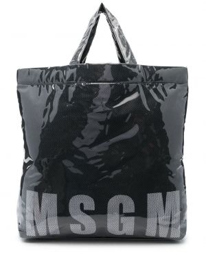 Trykt shoppingbag Msgm svart