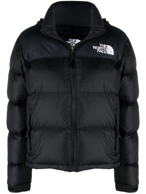 Jacka med broderi The North Face svart