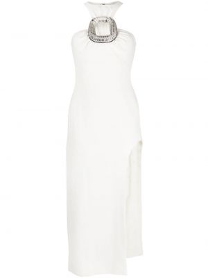 Вечерна рокля с катарама David Koma бяло