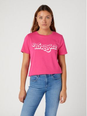Różowa koszulka Wrangler