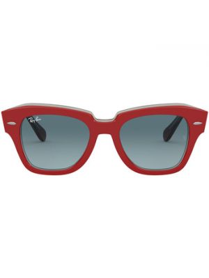 Czerwone okulary przeciwsłoneczne Ray-ban
