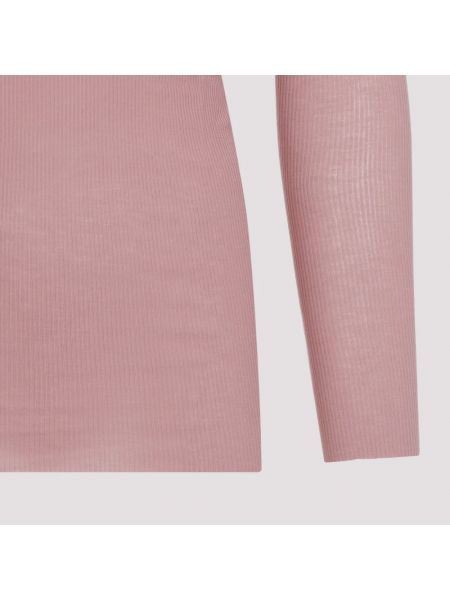 Camiseta de manga larga a rayas Rick Owens rosa