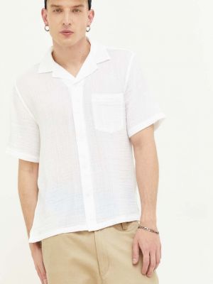 Pamučna košulja Abercrombie & Fitch bijela