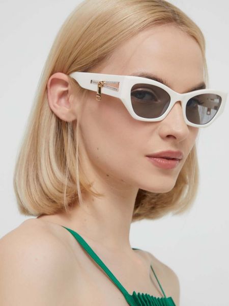 Okulary przeciwsłoneczne Moschino białe