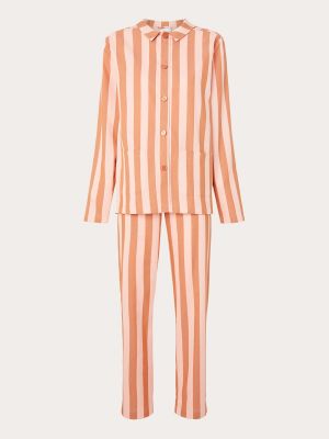 Pijama de algodón con estampado Nufferton naranja