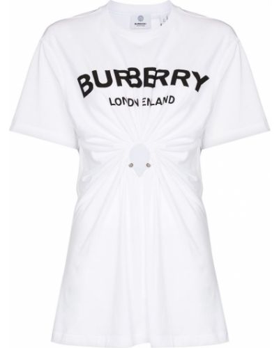 Camiseta con estampado Burberry blanco