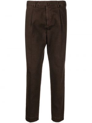 Pantalon à carreaux Dell'oglio marron