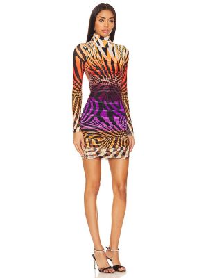 Mini vestido con estampado abstracto Afrm violeta