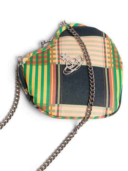 Τσάντα με μοτίβο καρδιά Vivienne Westwood ασημί