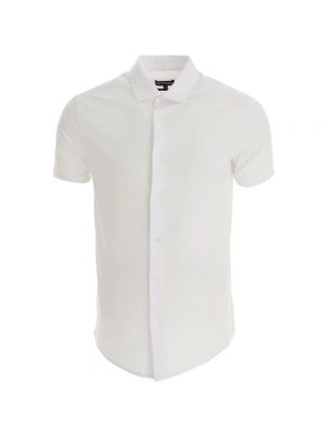 Koszulka na guziki Emporio Armani biała