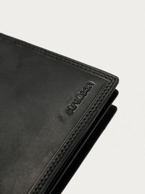 Usnjena denarnica Strellson črna