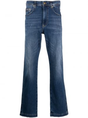 Дънки straight leg Versace Jeans Couture синьо