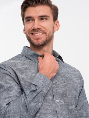 Flaneļa rūtainas kokvilnas krekls Ombre