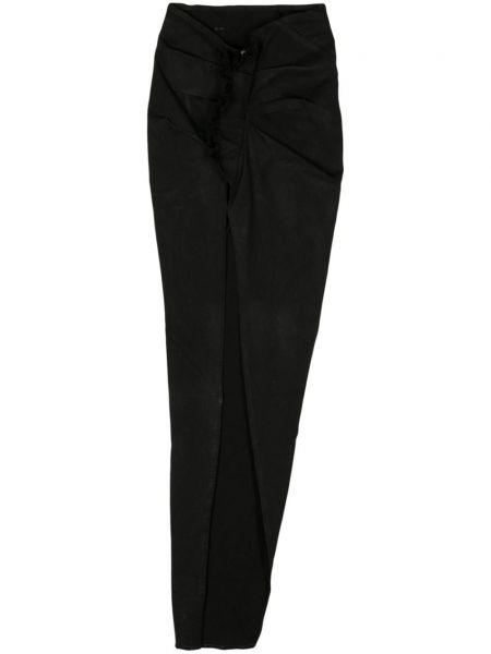 Asymetrická džínsová sukňa Rick Owens Drkshdw čierna