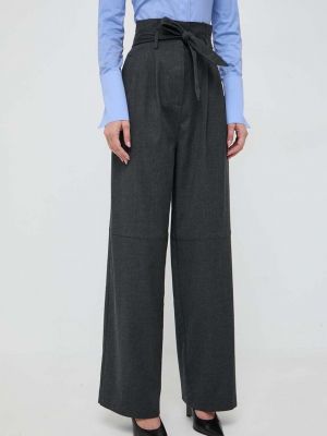 Vlněné kalhoty s vysokým pasem Pinko