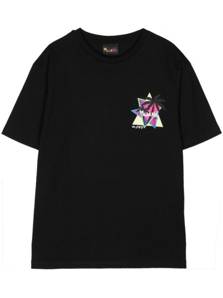 T-shirt en coton Mauna Kea noir