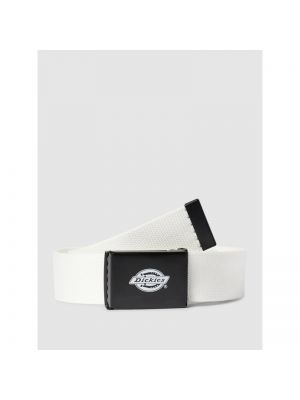 Pasek materiałowy z nadrukiem z logo Dickies - Biały
