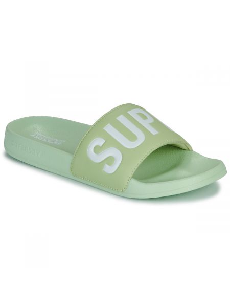Pantofle Superdry zelené