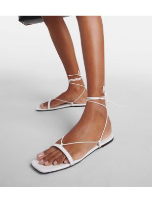 Sandale din piele Toteme alb