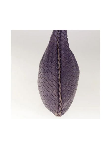 Bolsa de hombro de cuero retro Bottega Veneta Vintage violeta