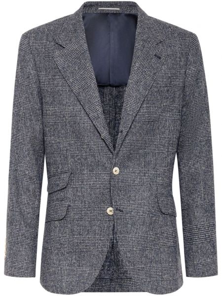 Kontrolleret blazer Brunello Cucinelli blå