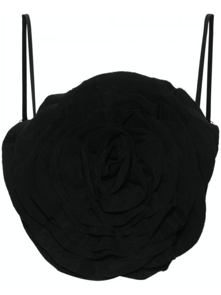 Top cu model floral Blumarine negru