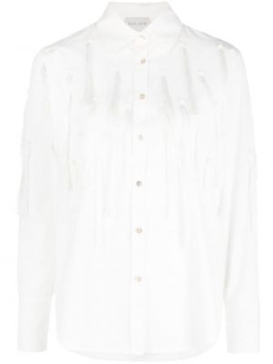 Bavlněná košile Forte Forte bílá