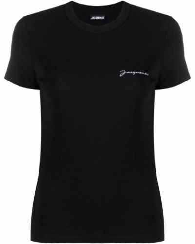 T-shirt ricamato Jacquemus nero