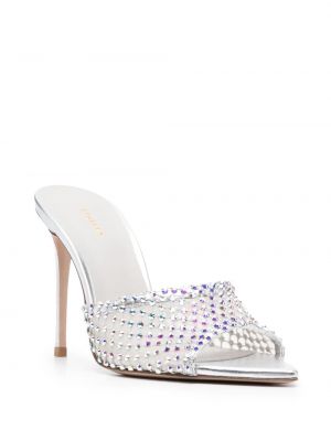 Sandały z kryształkami Le Silla srebrne