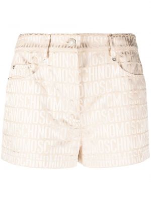 Jacquard shorts Moschino beige