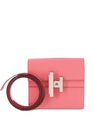 Listová kabelka Hermès ružová