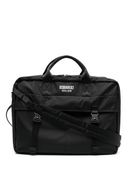 Чанта за лаптоп с принт Dsquared2 черно