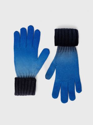 Rękawiczki wełniane Ps Paul Smith, niebieski