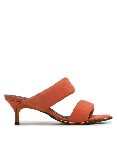 Sandály Furla oranžové
