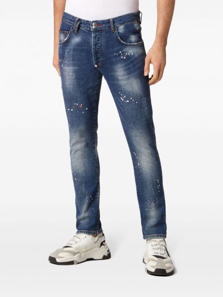 Skinny džíny s nízkým pasem Philipp Plein
