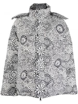 Abstraktas dūnu jaka ar kapuci ar apdruku 10 Corso Como